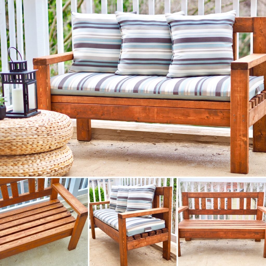 DIY outdoor bench