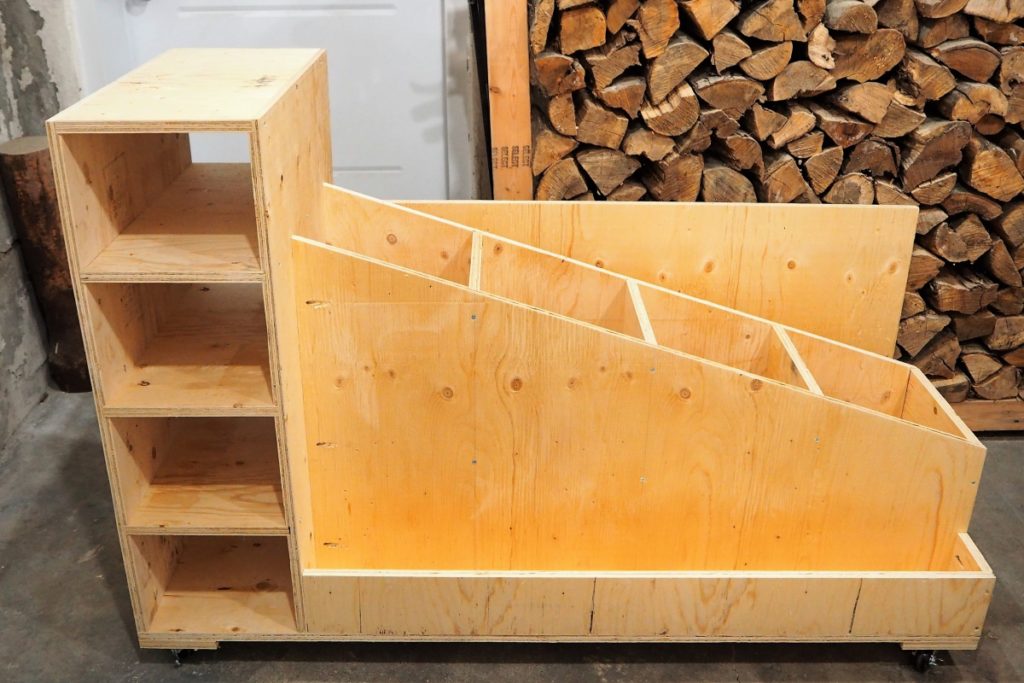The Ultimate Lumber Storage Cart | FREE PLANS | DIY Montreal