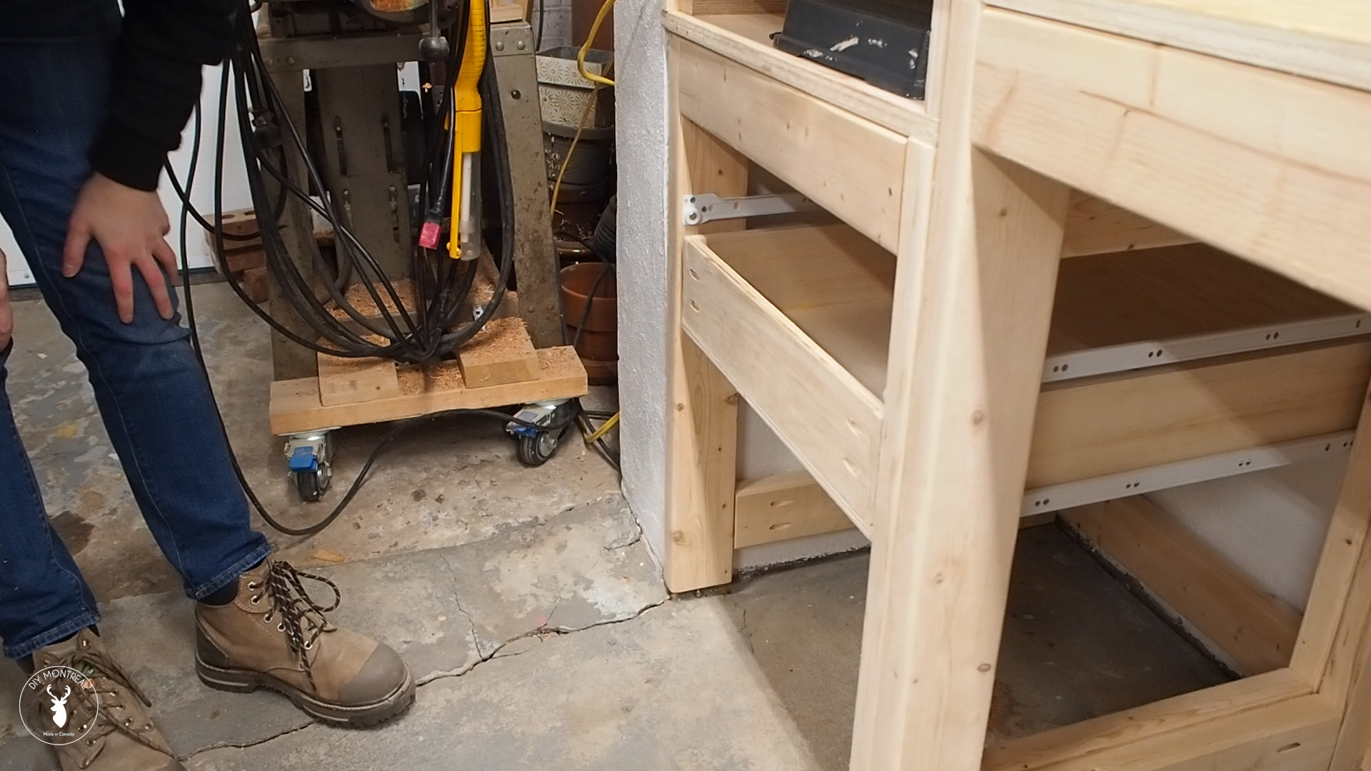 How to build shop drawers with Euro Slides DIY Montreal