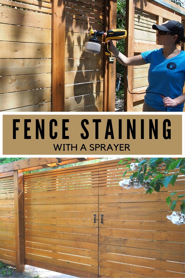 How to Seal and Stain a Fence with a Sprayer DIY Montreal