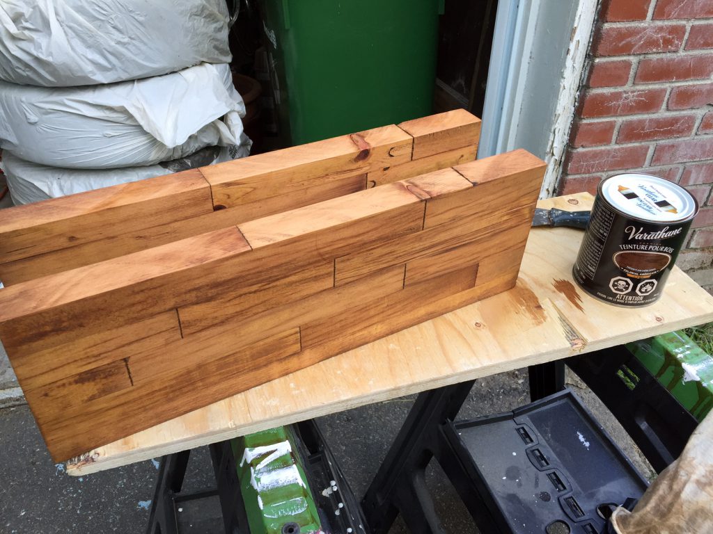 butcher block shelf