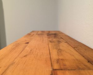 butcher block shelf