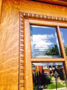 refinish exterior wood door
