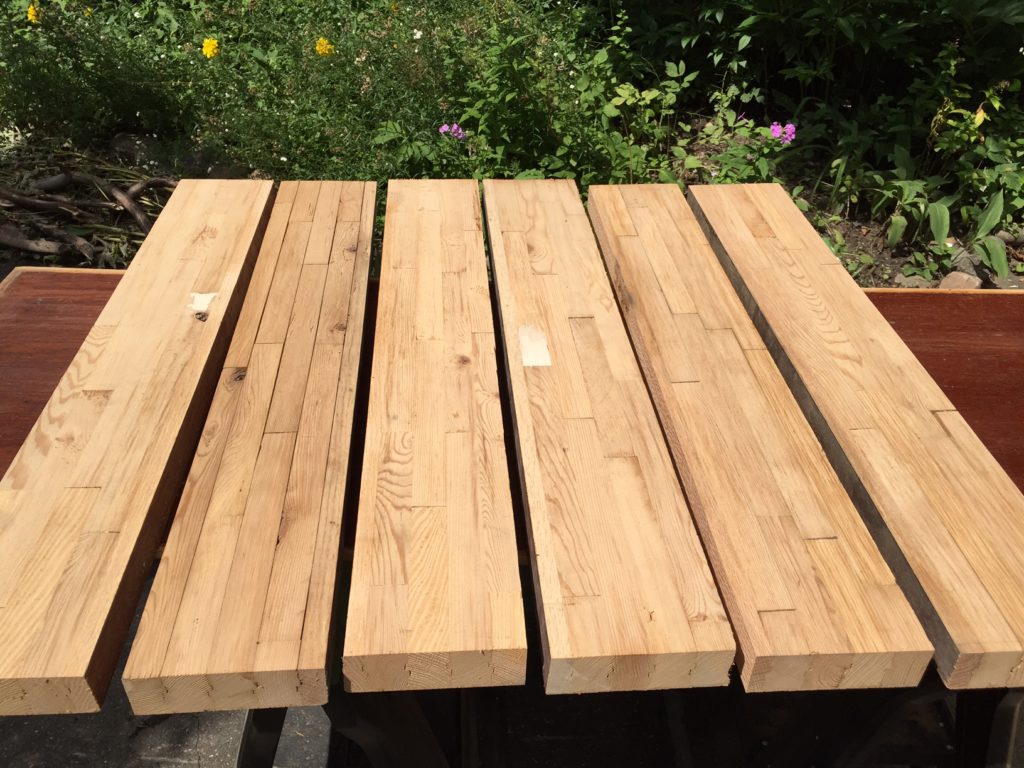 hairpin leg butcher block coffee table