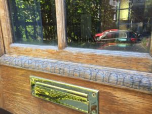 refinish exterior wood door