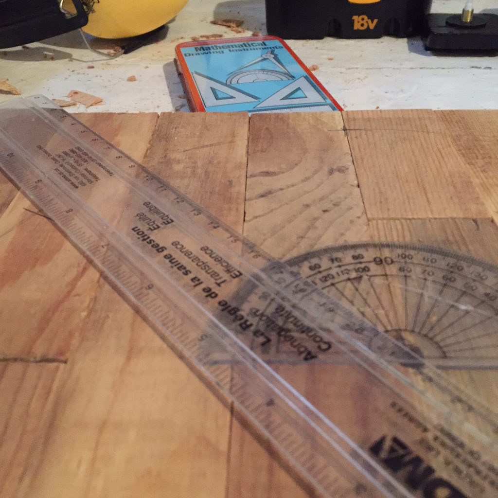 diy butcher block clock