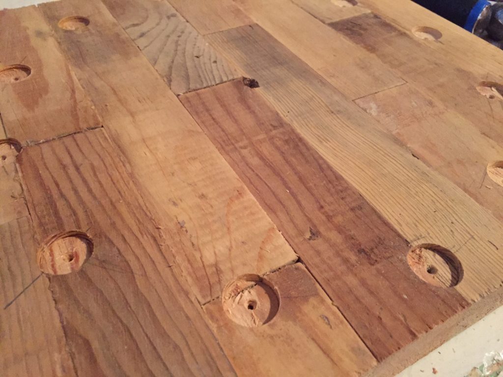 diy butcher block clock