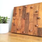 Copper pipe table lamp DIY butcher block clock