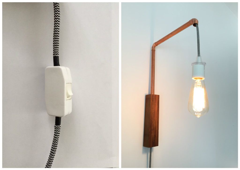 How To Add An Inline Lamp Cord Switch Diy Montreal - Wall Lamp Cord Cover Ikea