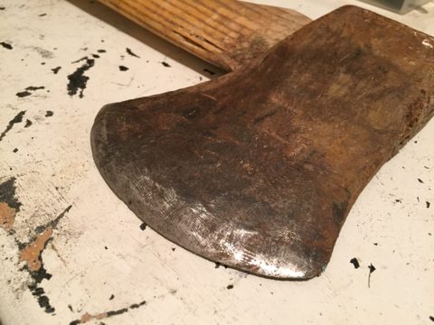sharpen old dull axe