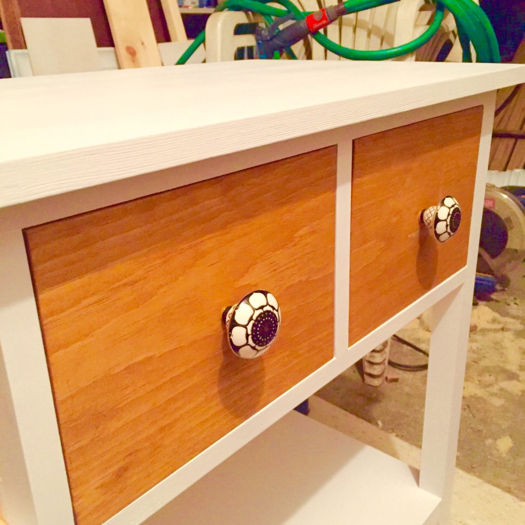 diy 3 drawer compact console table