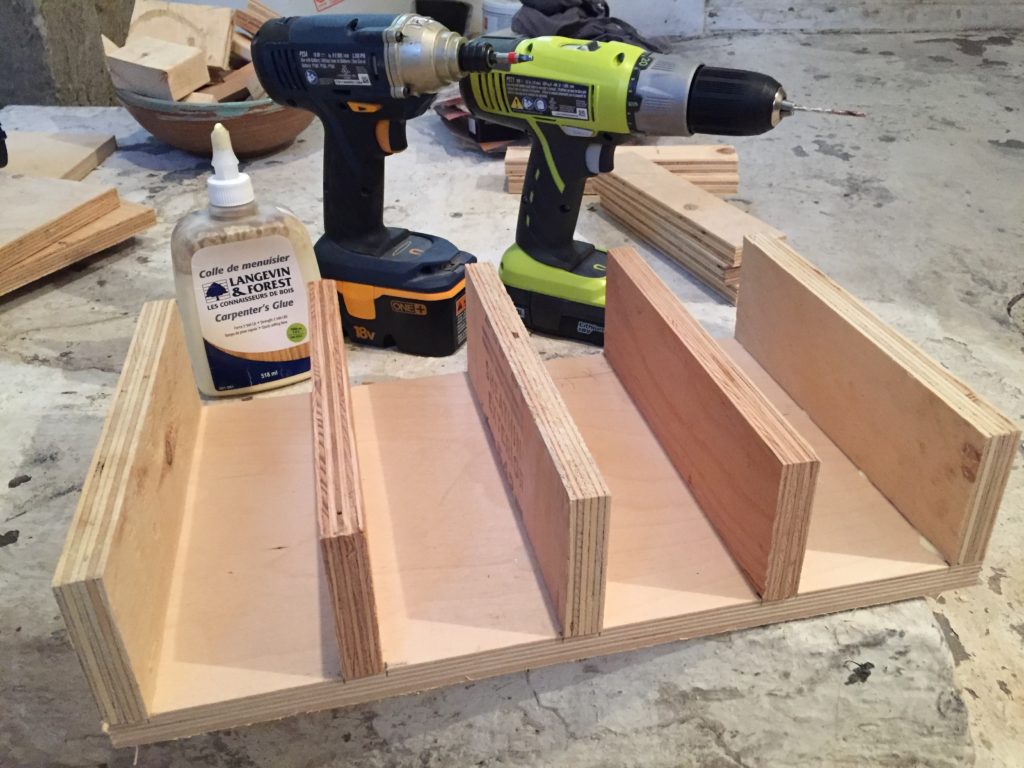 cordless drill storage dock