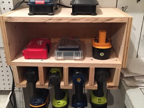 cordless drill storage dock