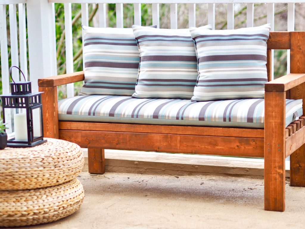 DIY outdoor bench