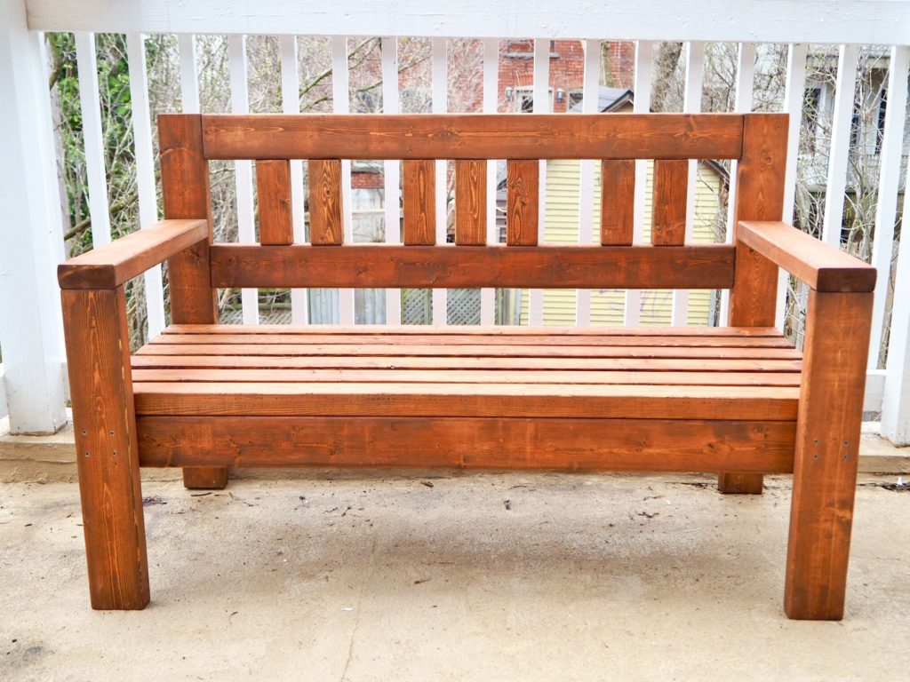 DIY outdoor bench