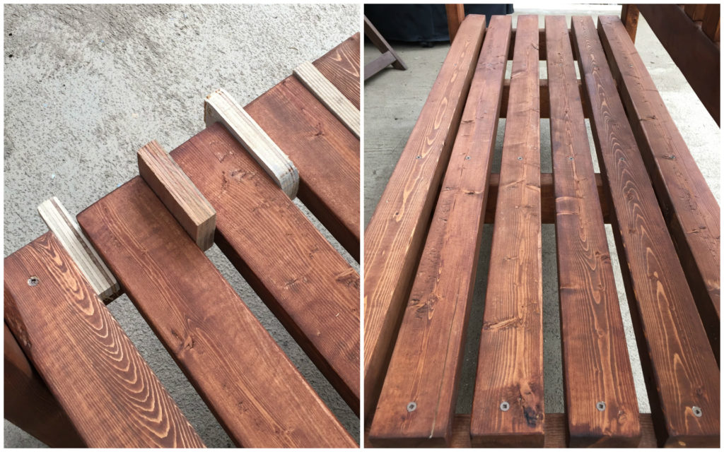 DIY outdoor bench