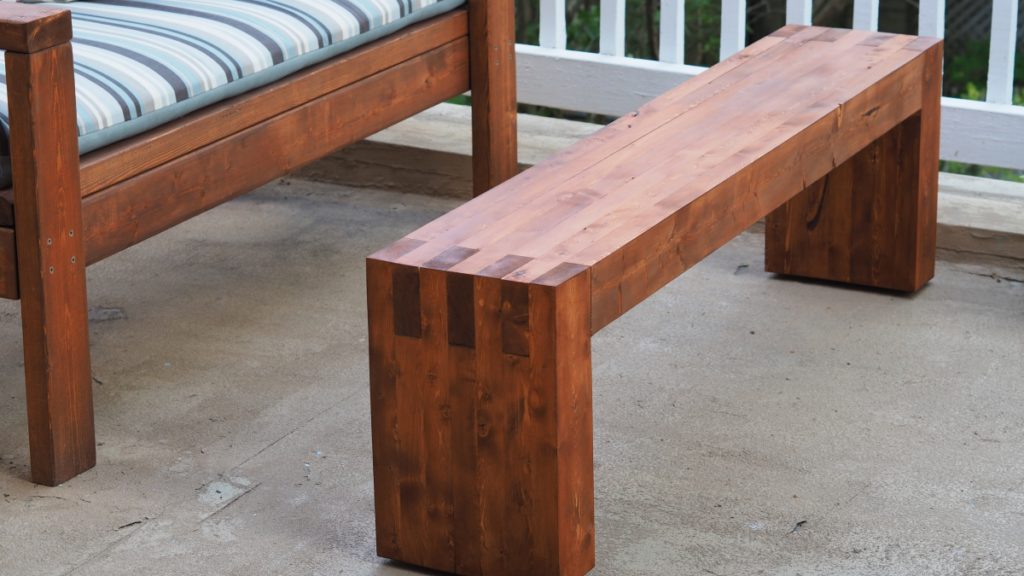 Modern 2x4 bench or coffee table