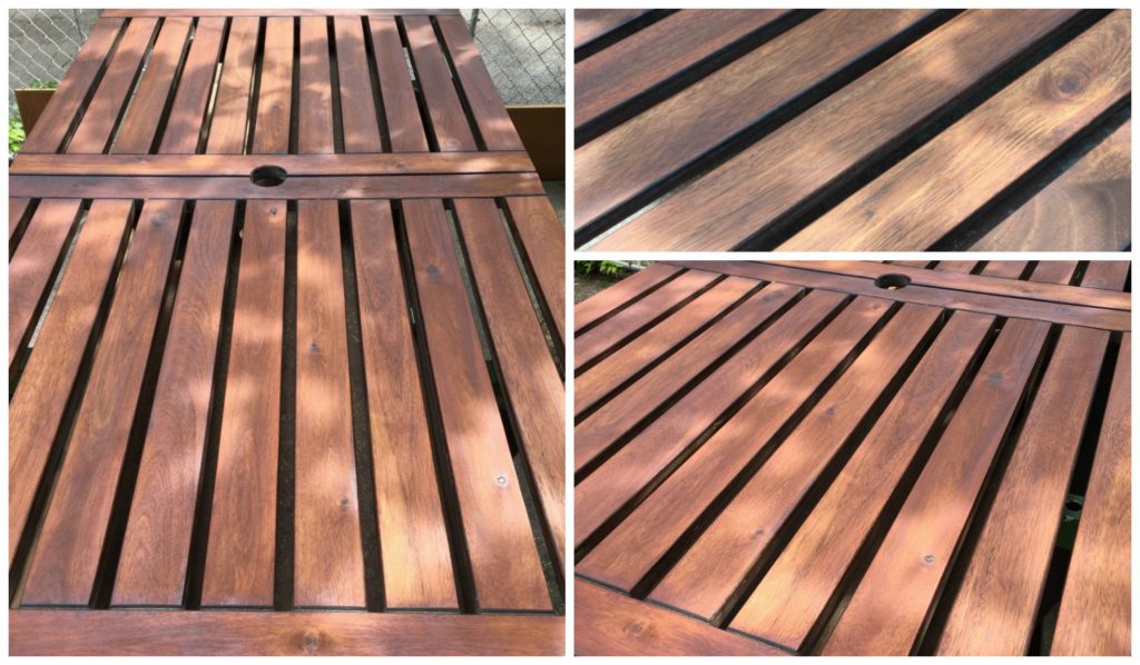 refinish Ikea applaro wood patio furniture