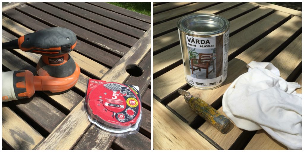 Refinishing Ikea Wooden Outdoor Patio Furniture Diy Montreal