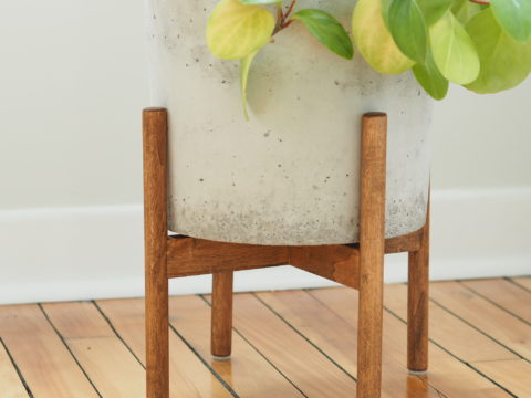 How to make a wood plant stand
