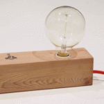 Wood Chandelier DIY Wood block Edison lam