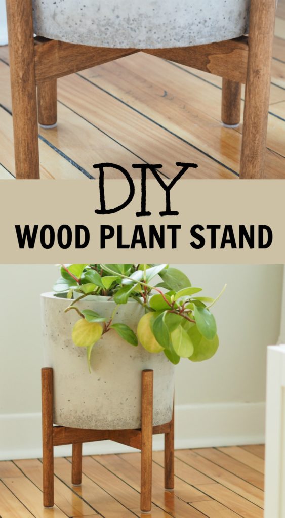 How to make a wood plant stand