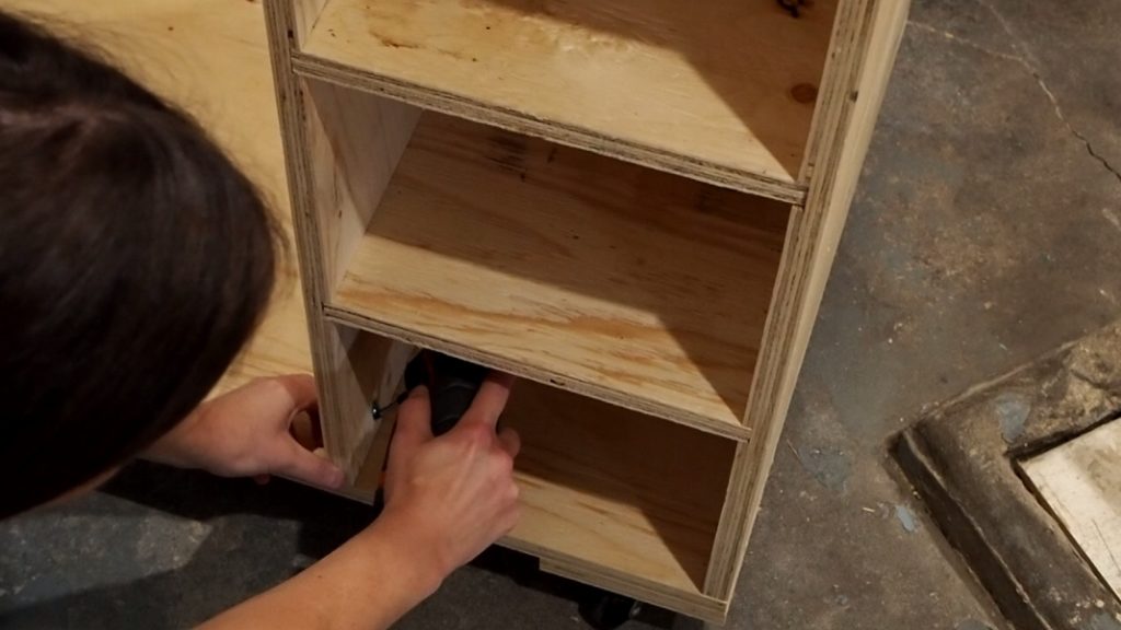 rolling mobile lumber storage rack