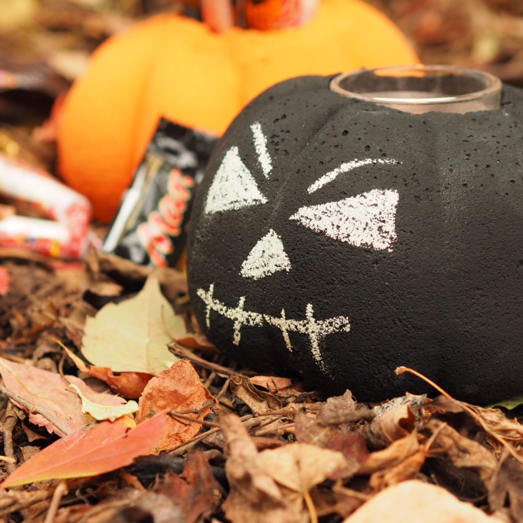 Concrete Halloween Jack-O-Lanterns Concrete Halloween Jack-O-Lantern