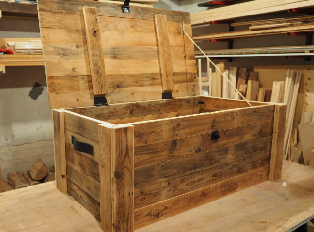 Build a storage chest from reclaimed wood