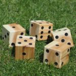 DIY lawn dice outdoor game