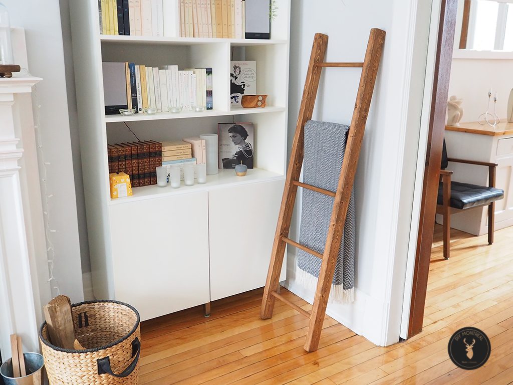 easy woodworking gifts - blanket ladder