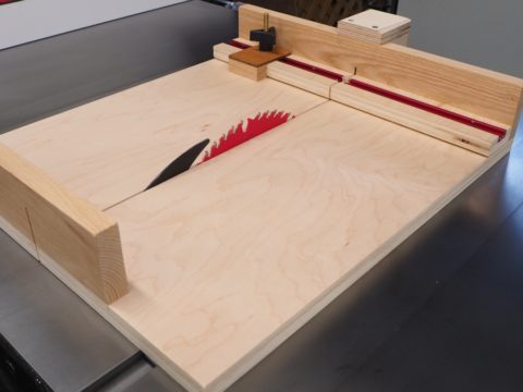 Small parts table saw sled