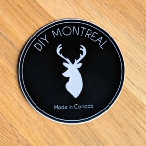 DIY Montreal logo round sticker