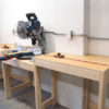 Miter saw station - expandable extension wing