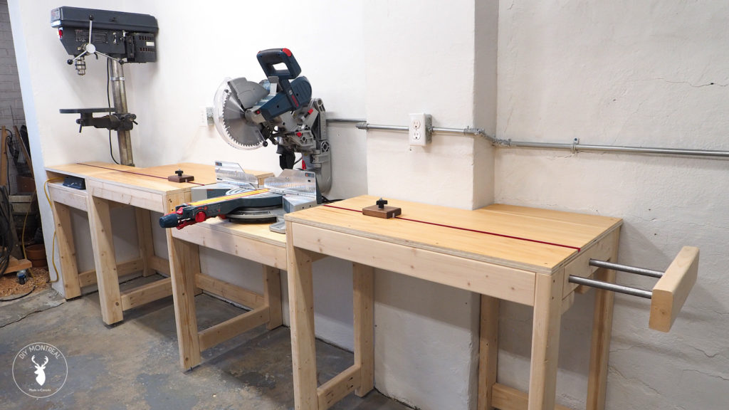 Miter saw station - expandable extension wing