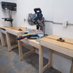 DIY Storage Cabinet With Sliding Doors Miter saw station - simple 2x4 build