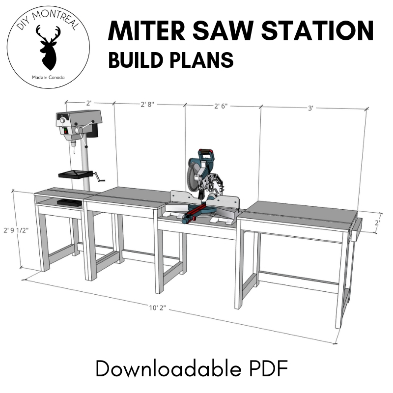 Miter Saw Station Pdf Build Plans Diy Montreal - Diy Table Saw Extension Wing Plans Pdf