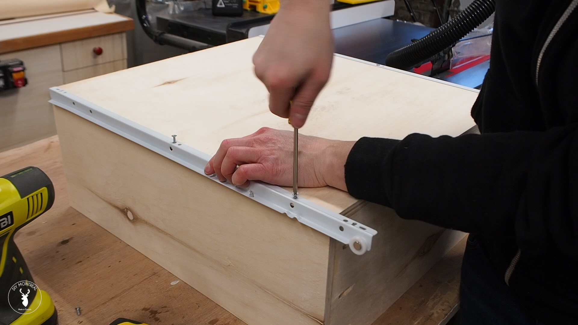 How to build shop drawers with Euro Slides DIY Montreal