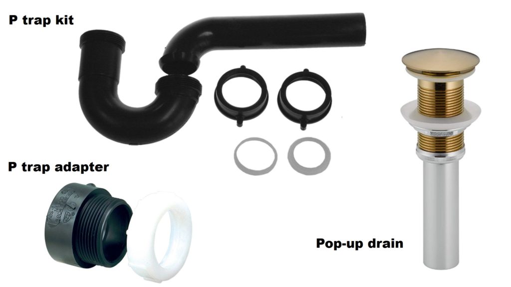 abs bathroom sink drain kit