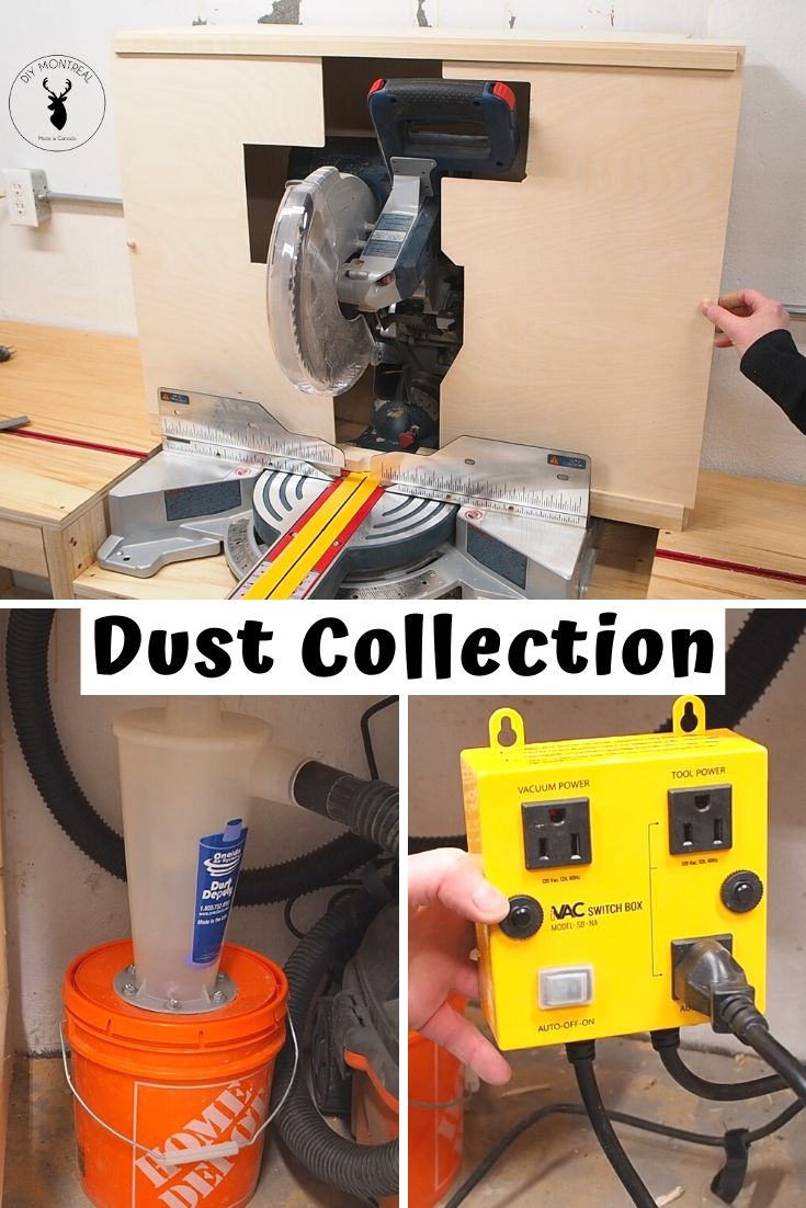 Miter Saw Dust Collection DIY Montreal