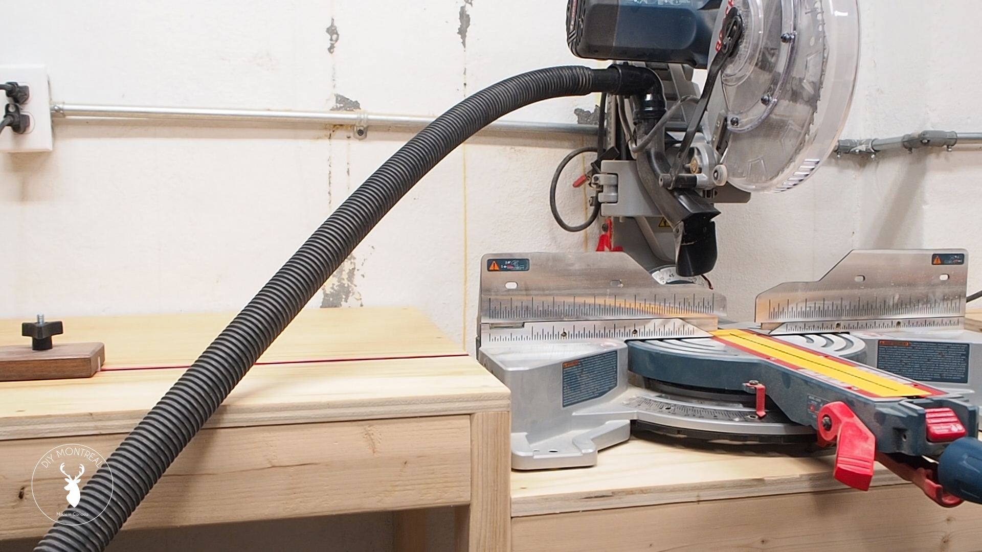 Miter Saw Dust Collection - DIY Montreal