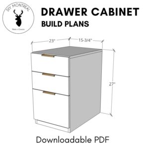 Drawer Cabinet | Office Build | PDF Build Plans