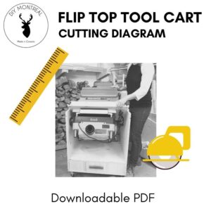 flip top planer sander cart