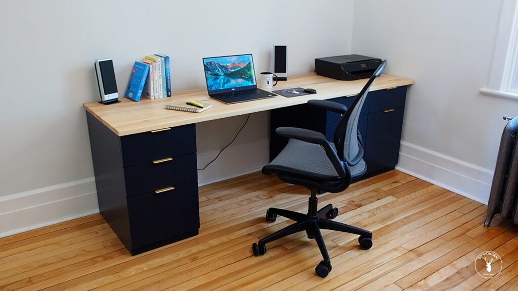 How To Build a Giant Corner Desk - Woodworking 