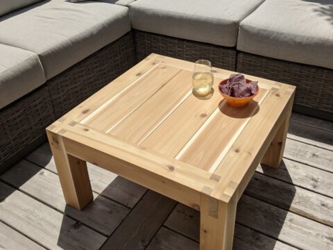 Outdoor coffee Table build plans