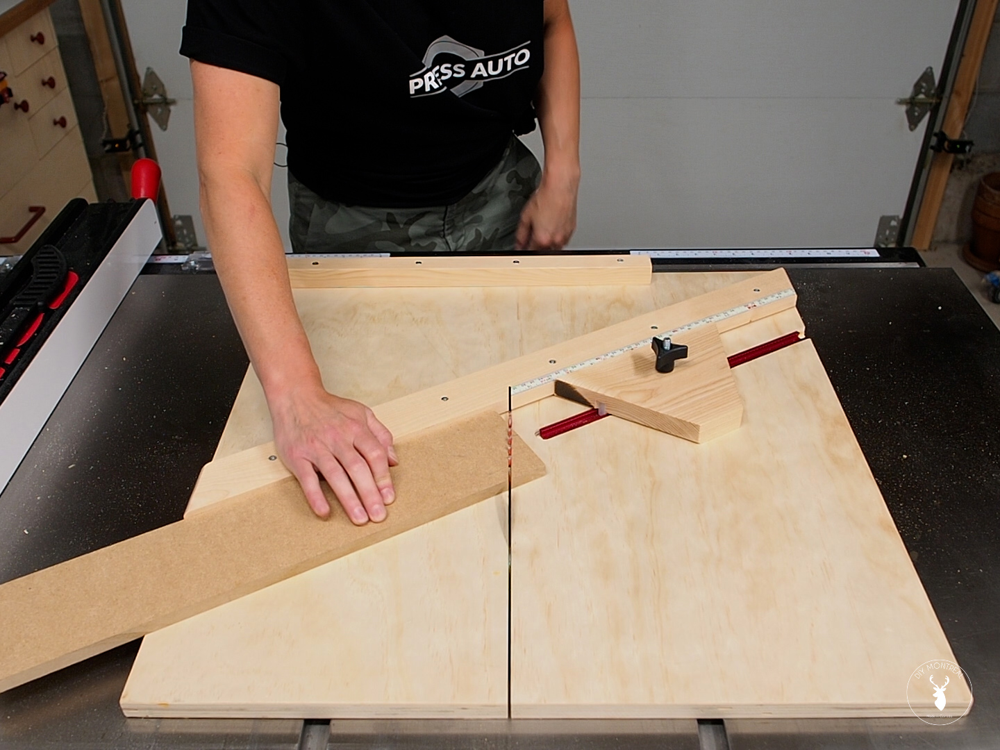 Hexagon Cutting Jig How to Cut Hexagons out of wood DIY Montreal