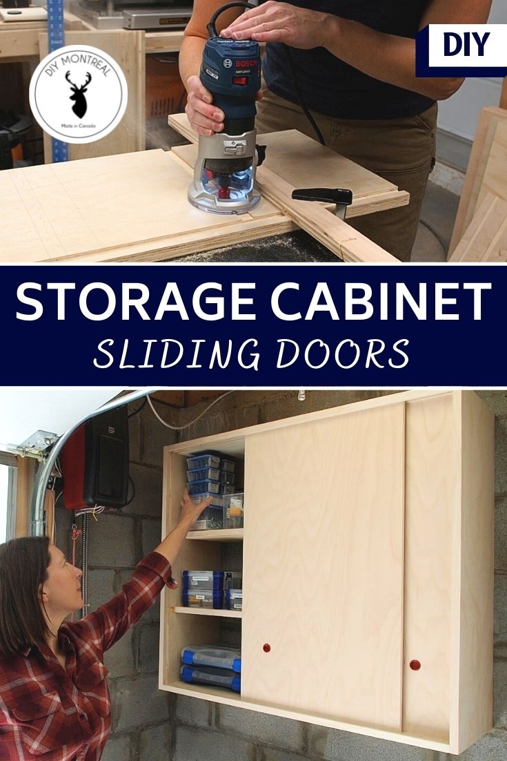 DIY Storage With Sliding Doors DIY Montreal