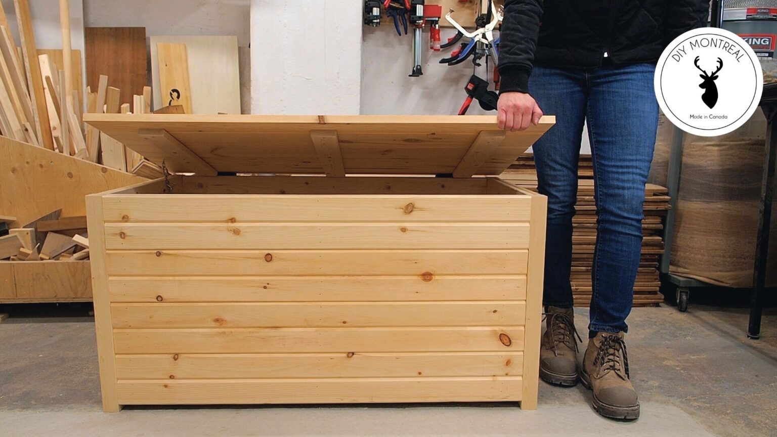 Wooden Storage Chest | PDF Build Plans - DIY Montreal