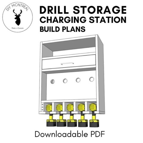 Drill Storage and Charging Station Plans - DIY Montreal