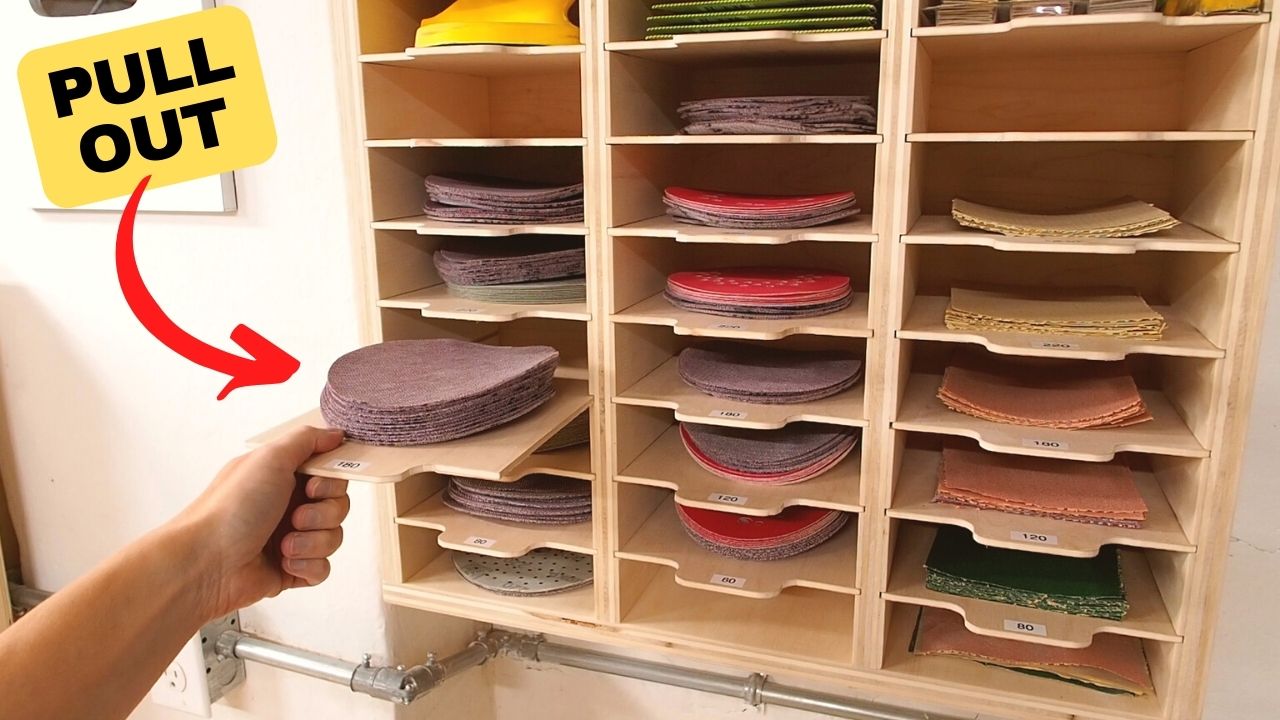 Sandpaper Storage Cabinet Plans